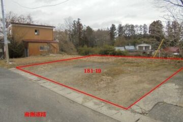 Auction in Tome City, Miyagi Prefecture: 967,000 yen Land 141 square meters